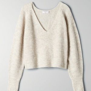 Aritzia The Group by Babaton Tessin Sweater Beige Size Small
